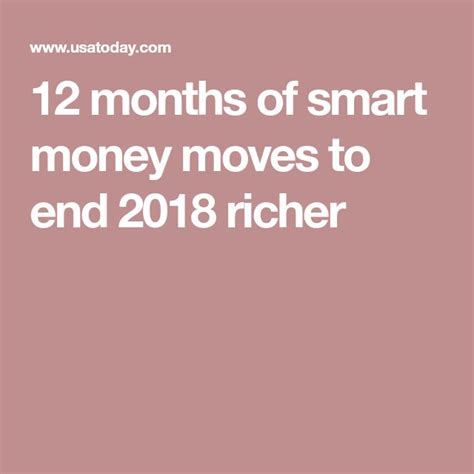 smart money card 2018|12 Months of Smart Money Moves to End 2018 Richer.